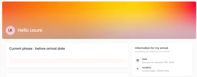 Section of Arrival date